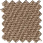 Jute fabric swatch, golden-brown tone, textured weave with raw edges; "simonis® 860 – gold" text visible, diffused lighting highlights fiber details.