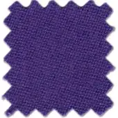Simonis 860 fabric sample, purple woven texture, zigzag pattern, matte finish, dense compact weave, raw frayed edges, white background.