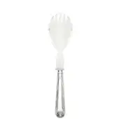 Serving fork with translucent plexiglass bowl and polished silver handle, featuring floral embossed detail and “Gien” branding.