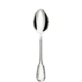 Silver table spoon with oval bowl, slender handle, and Arzberg inscription, displayed on a white background in studio lighting.