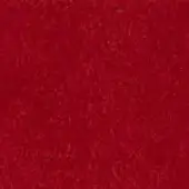 Red fabric swatch with a dense, short pile texture and matte finish, displaying a saturated, slightly muted tone throughout the composition.