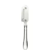 Stainless steel lemon peeler with rectangular blade, curved handle, and polished reflective finish, featuring embossed “Wiss” branding.