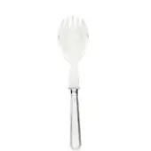 Serving fork with silver handle and clear plexiglass bowl, featuring six rounded tines and a tapered design, Gien brand.
