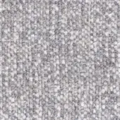Heathered textile with muted gray and beige interwoven in a dense, structured weave displaying a subtle three-dimensional, matte finish.