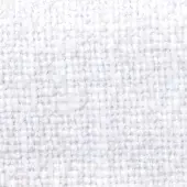 White looped weave fabric texture displaying a grid pattern, with a nubby surface and consistent, uniform structure under even lighting.