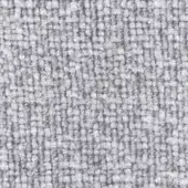 Gray woven fabric texture with looped pile and subtle grid pattern, displaying a matte finish and dense, uniform surface.