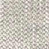 Heathered textile with irregular weave, light beige and gray tones, dense grid structure, matte finish, twisted yarn texture.