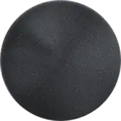Matt midnight grey sphere with granular texture against a muted olive-green backdrop, showcasing even lighting and subtle tonal variations.
