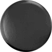 Matt midnight grey sphere with mottled light grey band against olive-green, exhibiting granular texture and diffused lighting.