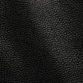 Black leather texture with a dense pebbled surface and matte finish, displaying subtle shading and a random pore pattern.
