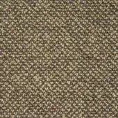 Woven texture in muted beige and brown tones features a granular, nubby surface with a horizontal red thread accent.
