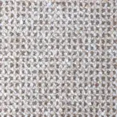 Looped pile fabric texture in greige tones displays a dense, organic pattern with varied loop heights and a mottled beige, tan, and gray color mix.