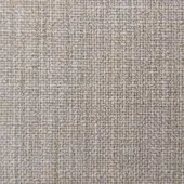 Linen fabric sample, sandy beige color, tight grid weave with subtle texture and matte finish; text reads “rls – rich linen sand”.