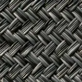 Woven textile displaying a dark gray and bronze diagonal grid pattern with a consistent rectangular strip weave and subtle metallic sheen.