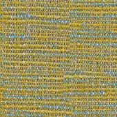 Textile sample 1173 citron, woven yellow-green and turquoise, features irregular nubby texture and non-repeating organic pattern.
