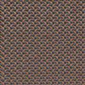 Woven texture pattern with zigzag bands of dark teal, lavender, and terracotta orange; rectangular weave elements create a subtle 3D effect.