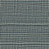 Textile with horizontal stripes in gray, blue, and cream, featuring turquoise accents and a rough, matte texture; tightly cropped repeating pattern.