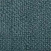 Teal woven fabric texture with a nubby, looped surface and tight weave, featuring subtle color flecks and a consistent rounded bump pattern.