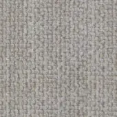 Textile sample, heathered beige and gray, dense nubby weave with vertical ribbing and matte finish; labeled “1118 ash”.