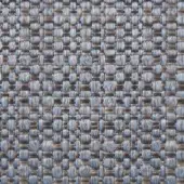 Rectilinear woven textile, blue and gray polypropylene blend, displaying a matte finish and consistent grid-like texture; identified as “1101 seabreeze.”