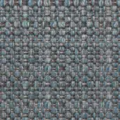 Textile pattern, deep ocean blue and gray tones, structured grid of twisted synthetic yarns with a dense, uniform weave and subtle texture.