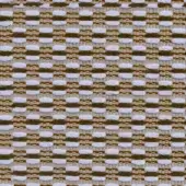 Textile pattern with alternating beige and olive-green horizontal bands, featuring a nubby weave and subtle rectangular shapes, on a neutral background.