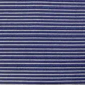 Navy blue and off-white striped fabric texture with a horizontal ribbed pattern and consistent, even lines throughout the composition.