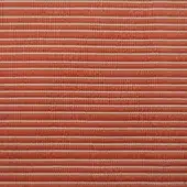 Flatweave rug, terracotta and off-white stripes, consistent linear pattern, natural fiber texture, studio lighting, neutral background.