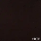 Sicis Selene Moka fabric texture, dark brown woven material, granular matte surface with consistent color and short pile construction.