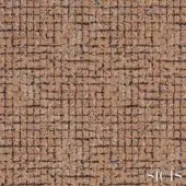 Sicis Eliodoro fabric texture with cracked terracotta pattern, interlocking geometric shapes, and matte finish; brand name at corner.