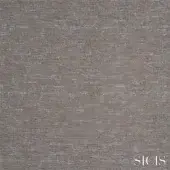 Sicis Liber Silver fabric texture, muted gray-brown linear weave, matte finish, heathered effect with dark thread details, serif brand text.