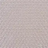 Sicis fabric texture, pale gray geometric triangles, powder finish with subtle iridescence, grid pattern, SICIS logo visible.