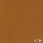 Brown full-grain leather texture with a pebbled surface, displaying natural grain and tonal variations, featuring “SICIS” branding.