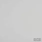 Delaware White leather swatch displaying a fine grain texture, cool gray undertones, and consistent color; SICIS logo present.