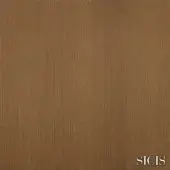 Ottone brunito metal surface with brushed linear texture, matte finish, and warm brown tone; SICIS branding visible.