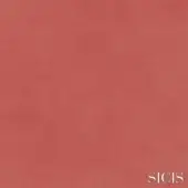 Edward Rosedust velvet fabric swatch, terracotta red, finely woven texture with a plush pile and subtle granular quality, Sicis collection.