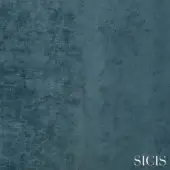 Sicis Elios Velvet fabric in sage green-teal displays a vertical grain texture, with brushed tonal variations and a plush, subtly distressed finish.