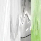 Abstract color swatches displaying white to grey, and citron green gradients with textured, fluid patterns against a neutral backdrop.