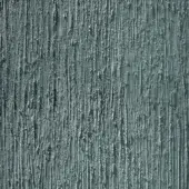 Blue textured surface with vertical striations, displaying petroleum and creamy white tones, glossy finish, labeled “sicis vetrite rigato”.