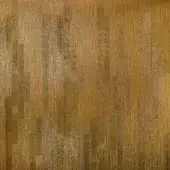 Golden mosaic wall tiles with rectangular shape and vertical striations, featuring burnished gold and ochre tones, displaying a textured, layered effect.