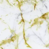 Sicis Vetrite Golden Raku White texture displays white and gray veining with irregular golden streaks, creating a fluid, matte surface pattern.