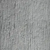 Grayscale striated texture with dense vertical lines and granular formations, creating a rough, uneven surface reminiscent of weathered stone.