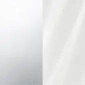 White gradient surface with vertical striations beside a folded white plane, digitally rendered with diffused lighting and contrasting textures.