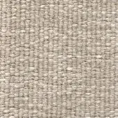 Woven fabric sample, warm beige tone, dense irregular texture with a grid pattern and matte finish, presented against a neutral backdrop.