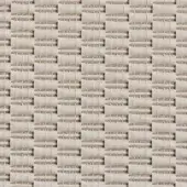Synthetic weave texture, ivory and beige tones, rectangular grid pattern, outdoor furniture material, subtle strand variations, studio lighting.