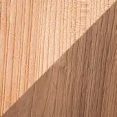 Wood samples, elm and walnut, contrasting grain patterns, peach and brown tones, diagonal composition, matte finish, studio shot.