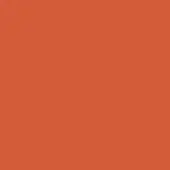 Terracotta color swatch, matte finish, solid 50 arancio hue, consistent tone, digital palette sample, warm neutral background element.