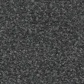 Dark gray textured fabric with a speckled weave and granular surface, displaying subtle tonal variations and an irregular, dense pattern.