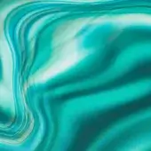 Swirling turquoise and off-white agate texture with smooth, reflective surface; layered bands create flowing organic curves and subtle sheen.