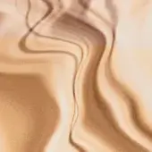 Abstract texture of rippling beige and tan gradients, featuring flowing curves and valleys with soft, diffused lighting and organic forms.